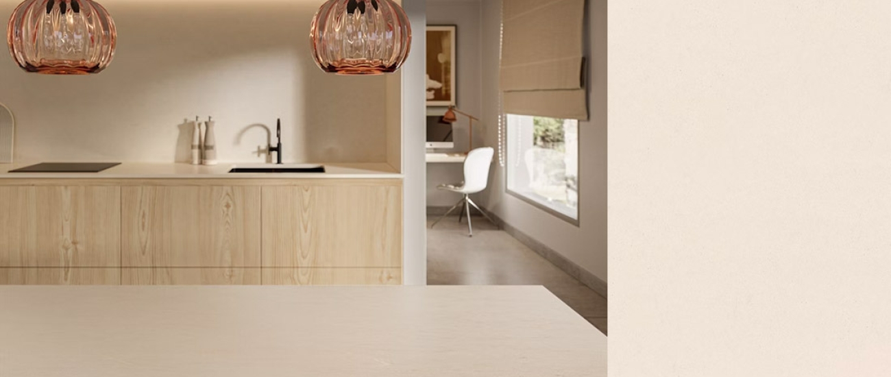 Linen Cream by Silestone.
