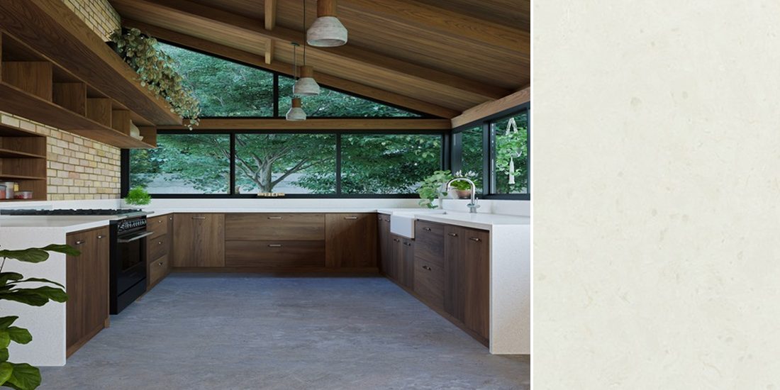 Taj Mahal by Unistone Taj Mahal by Unistone quartz kitchen worktop colour with close-up surface detail