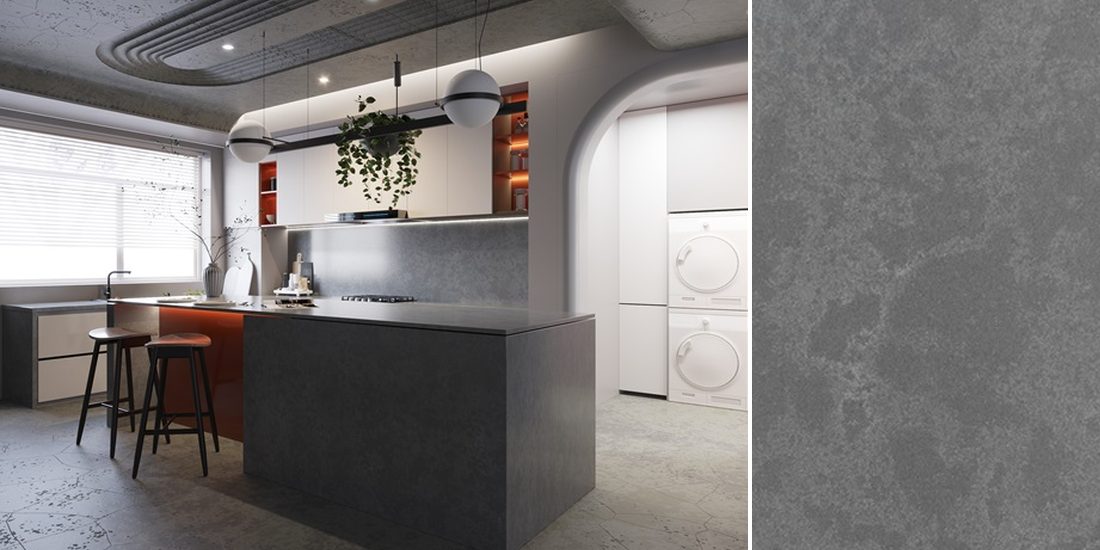 Tartufo by Unistone Tartufo by Unistone quartz kitchen worktop colour with close-up surface detail