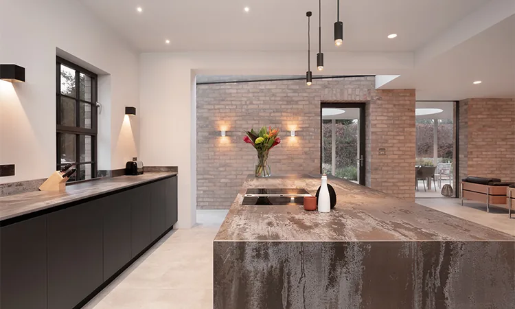 Recent quartz kitchen worktop installation by Finch’s Stone and Marble in the North West